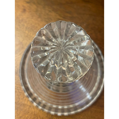 RARE 19th Century English cut crystal star pattern 7.5" liquor decanter