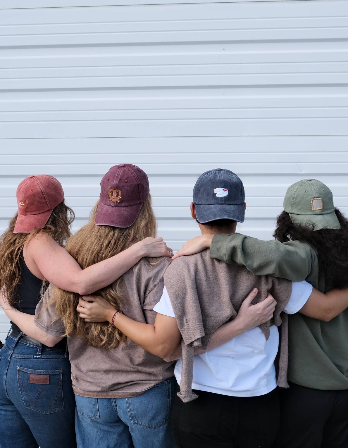 Embroidered Hat | Shrimp, Washed Brick Color