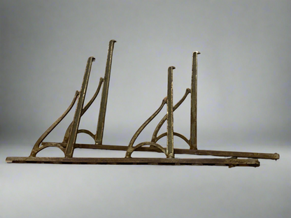 Vtg steel shelve brackets