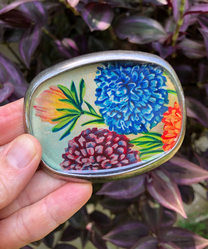 Belt buckle, botanical