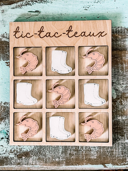 Tic Tac Teaux Shrimp/ White Boots