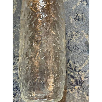 Vintage Seagram's liquor Whiskey cut glass decanter bottle