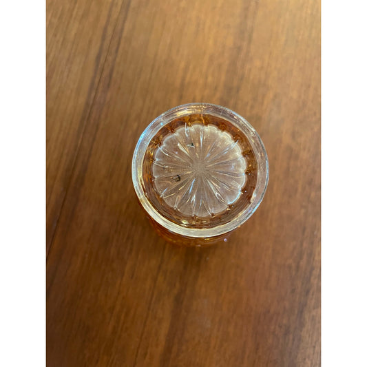 Vintage Marigold Iredescent Carnival Glass Tumbler set of 6