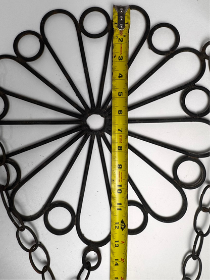 Vtg Iron Plant Holder 14”