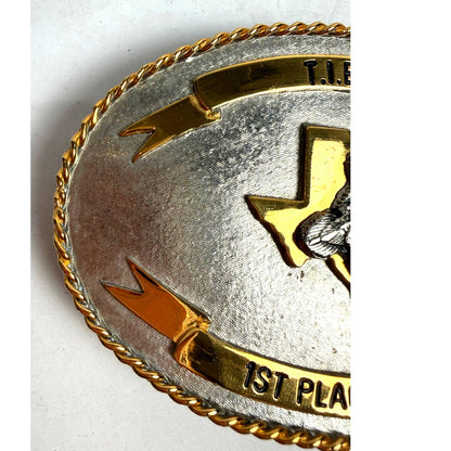 Vintage TISHA 1st Place Skeet Shooting Belt Buckle