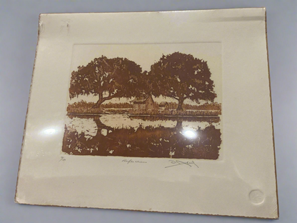 “Reflections” Block Print