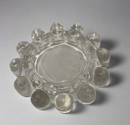 Vtg Boopie bubble glass ashtray