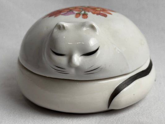 Vtg. Cat Candle/Box CSBH