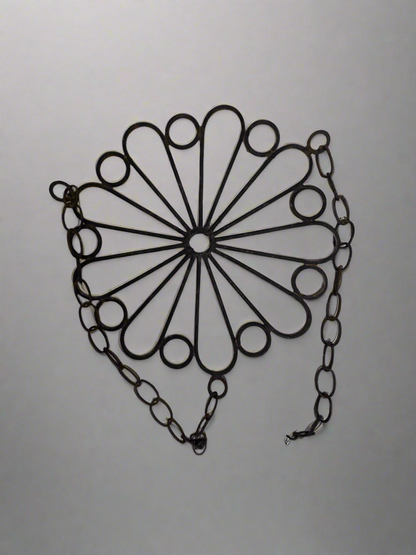 Vtg Iron Plant Holder 14”