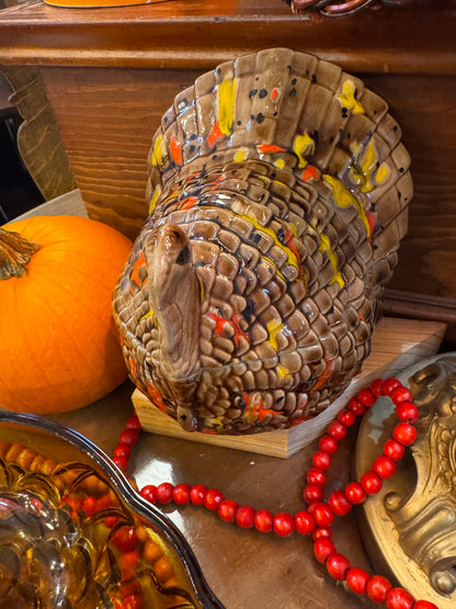 Vtg Turkey Lidded Dish CSBH