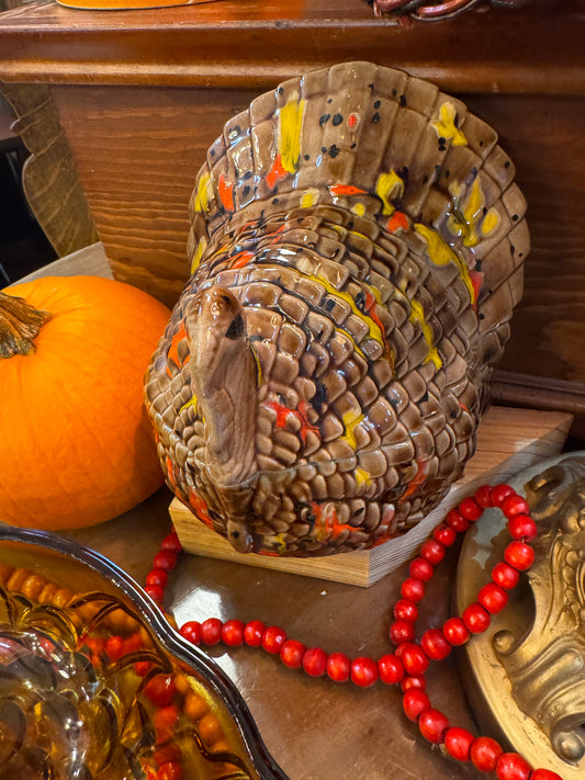 Vtg Turkey Lidded Dish CSBH