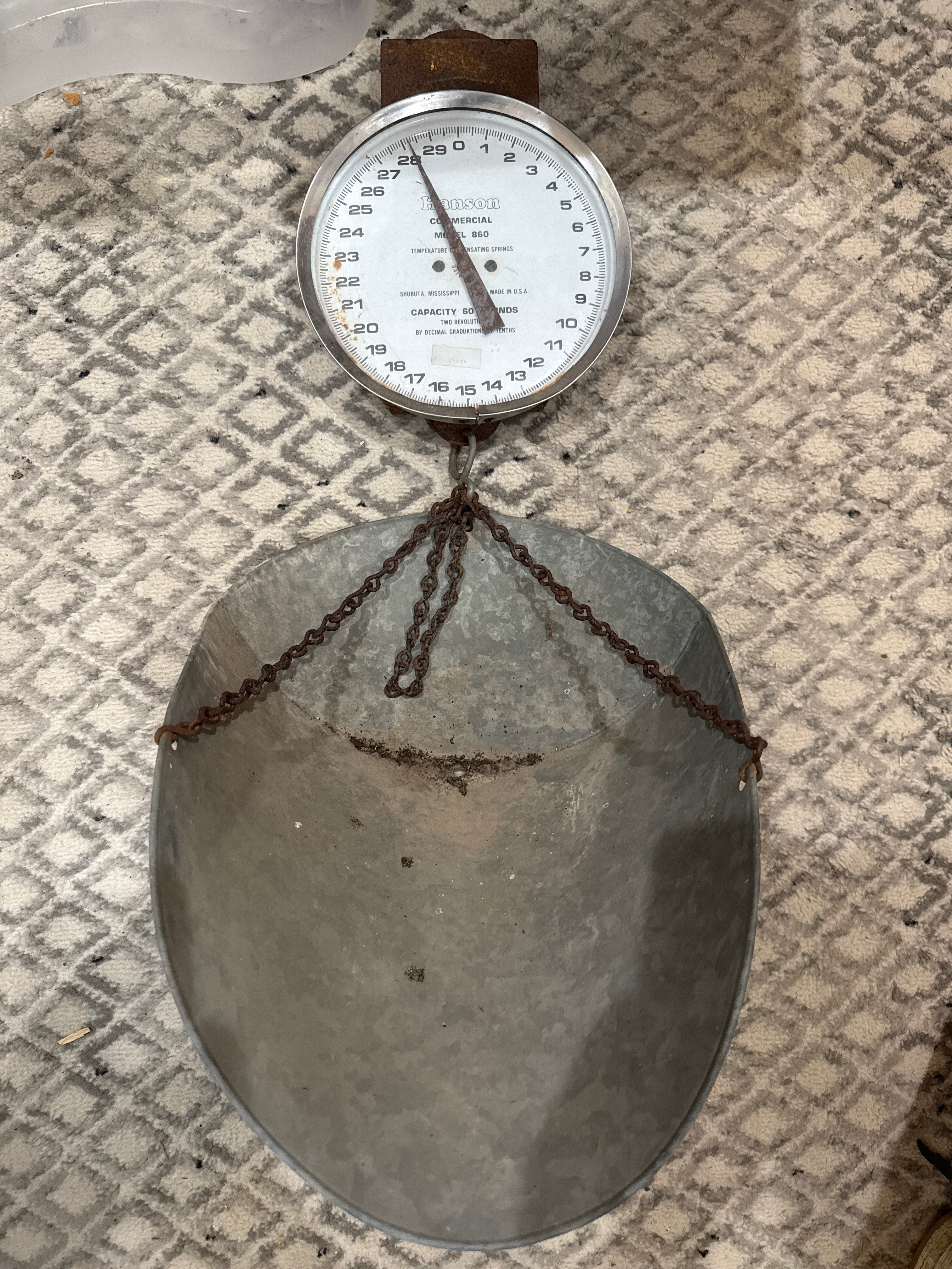 Vtg Hanson Model 860 Hanging Scale – Bargeboard NOLA