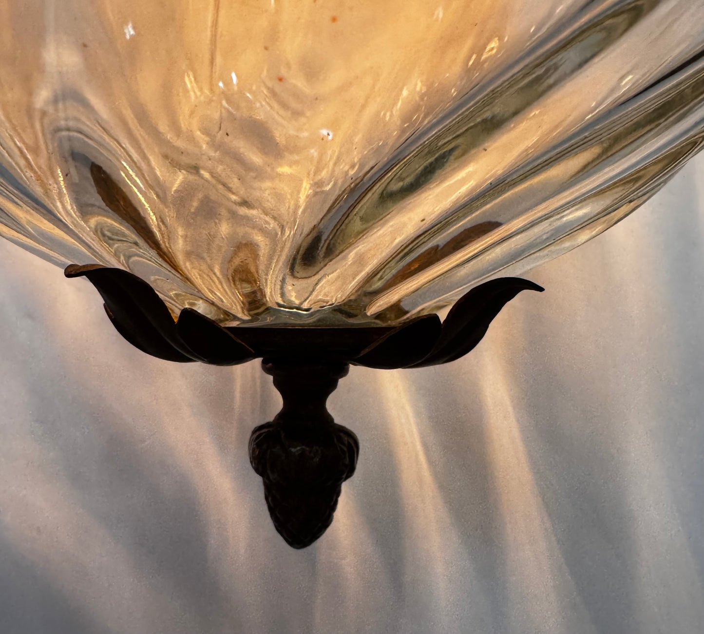 Brass and Glass Pendant