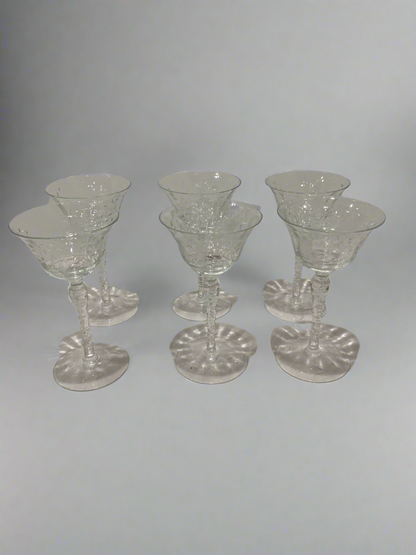 (6) short stem glasses