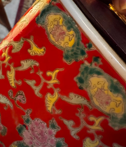 Vtg Famille Rose Lamp CSBH