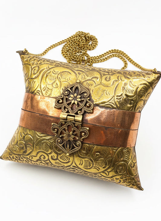 Brass Copper Pillow Purse CSBH