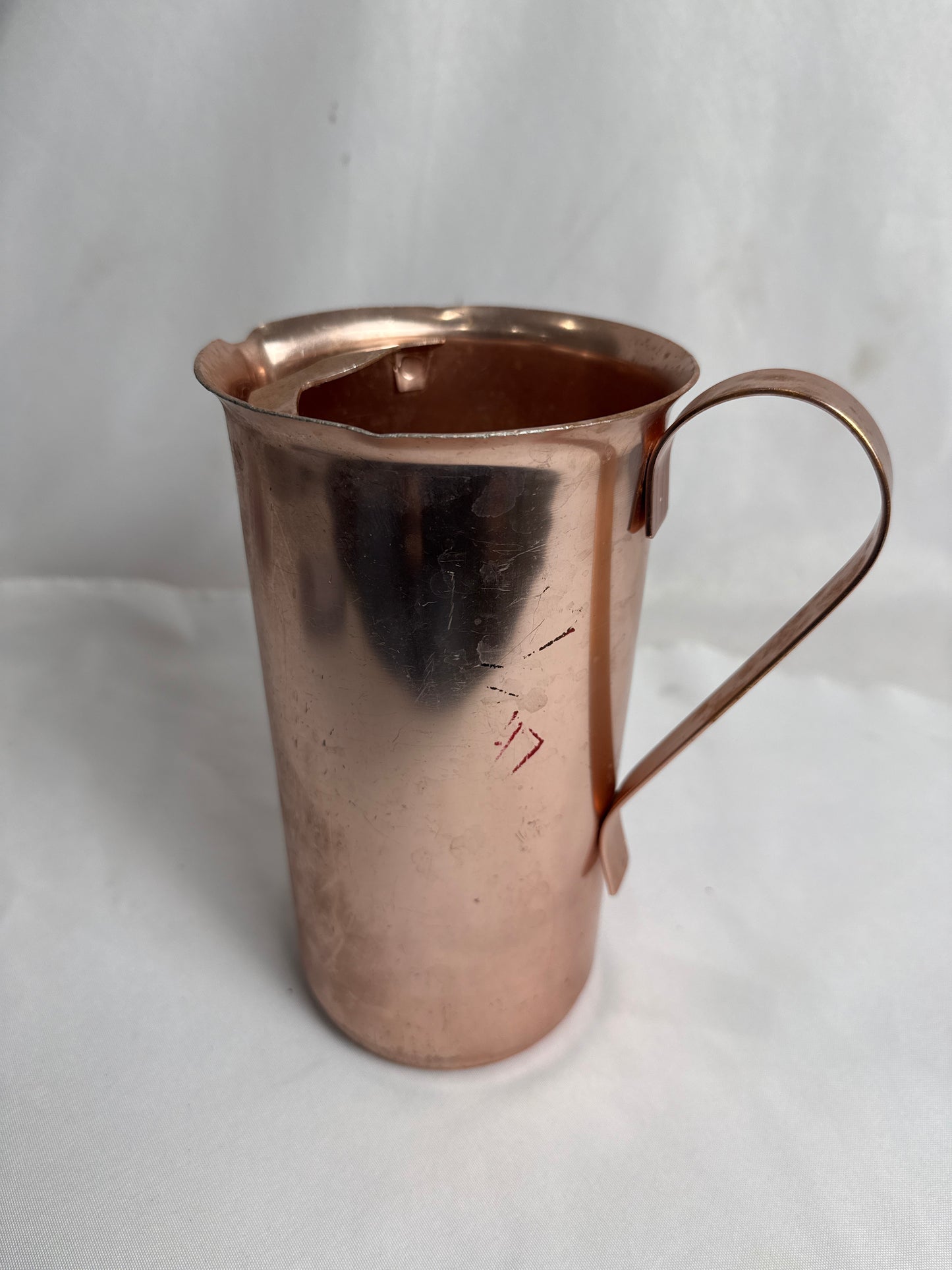 Vtg Color Craft Copper Pitcher