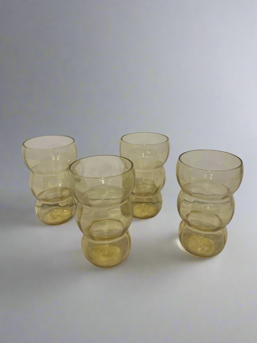 Vtg Federal Glass Tumblers (4)