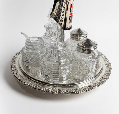 Vtg Queen Anne Cruet Set CSBH