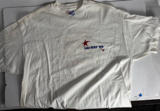 Vintage 1995 Laz Fest T-Shirt - Project Lazarus Benefit - Signed - XL - Hanes Beefy-T Made in USA   
CSHW