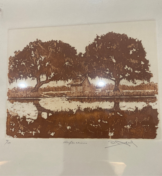 “Reflections” Block Print