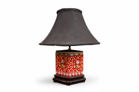 Vtg Famille Rose Lamp CSBH