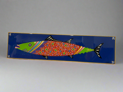 Abstract colorful fish painting