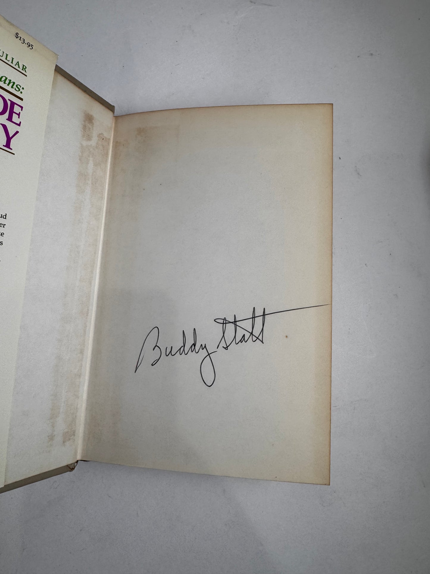 Signed (al hirt) Inside Story. CSBH