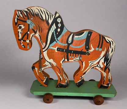 Antique Pull Toy Horse