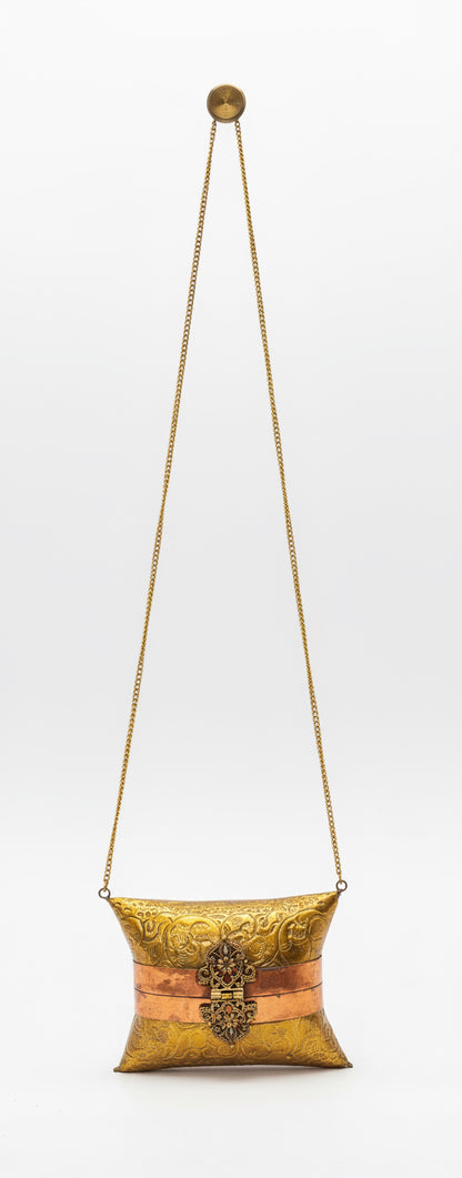 Brass Copper Pillow Purse CSBH