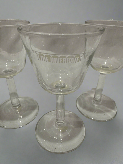 (4)Vtg Rivergate CC Cordial Glasses