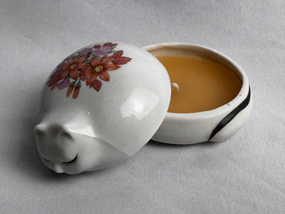 Vtg Arden Cat Candle CSBH