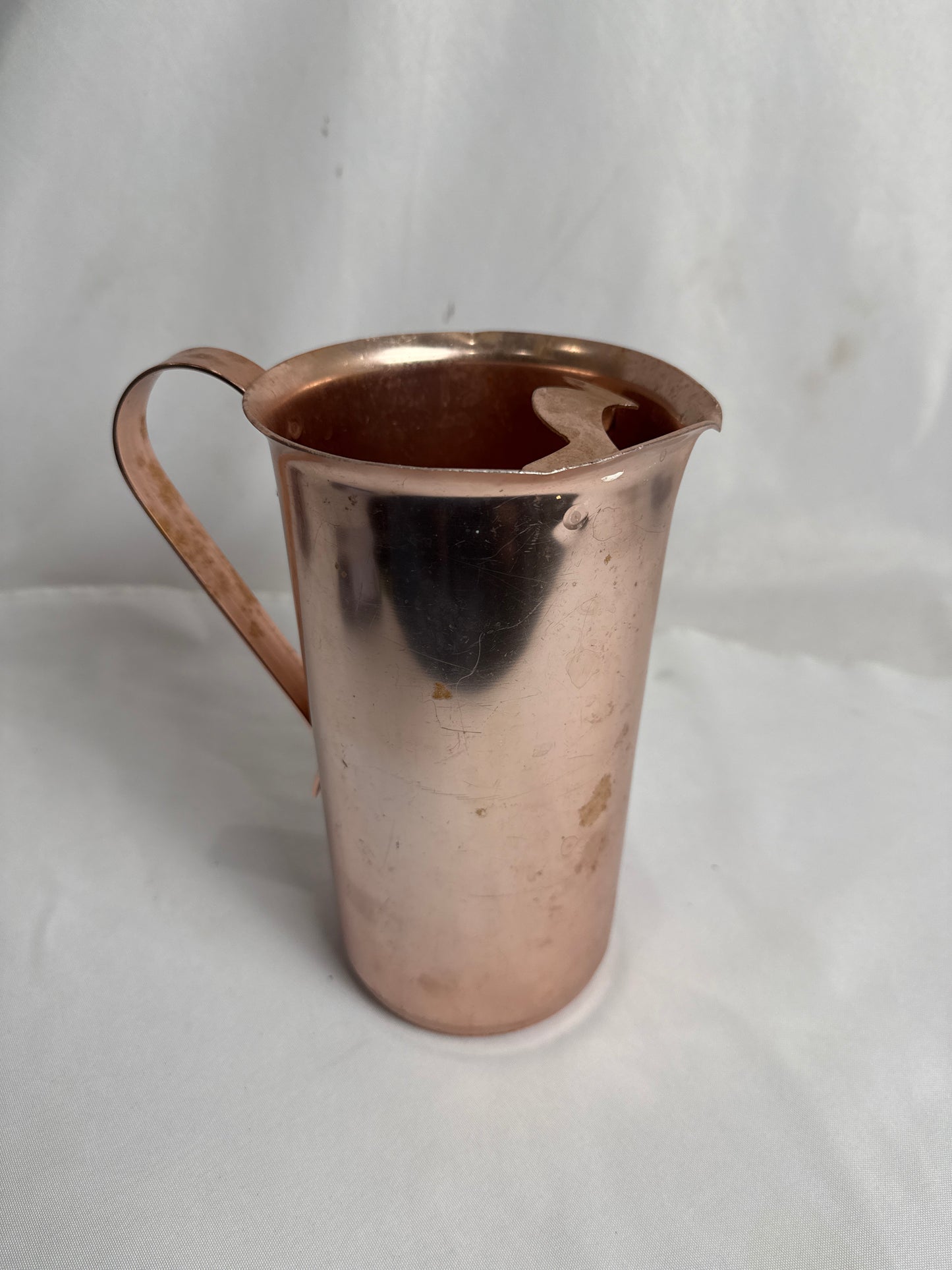 Vtg Color Craft Copper Pitcher