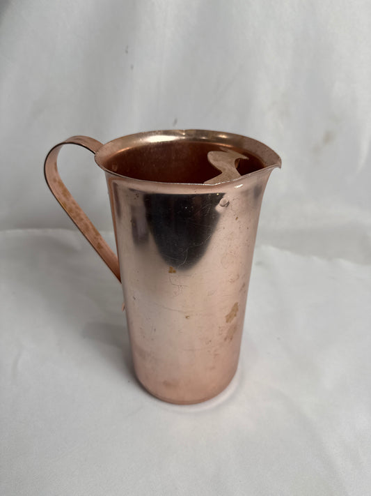 Vtg Color Craft Copper Pitcher