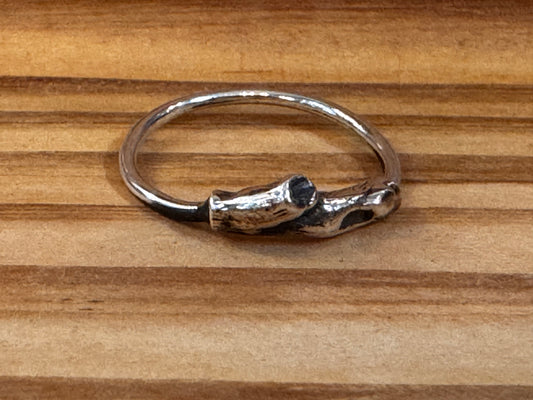 Sterling Tiny Branch Ring