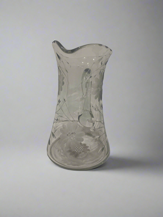 Crystal Floral Pitcher
