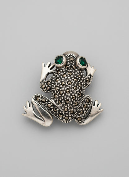 Sterling Silver Frog Brooch CSBH