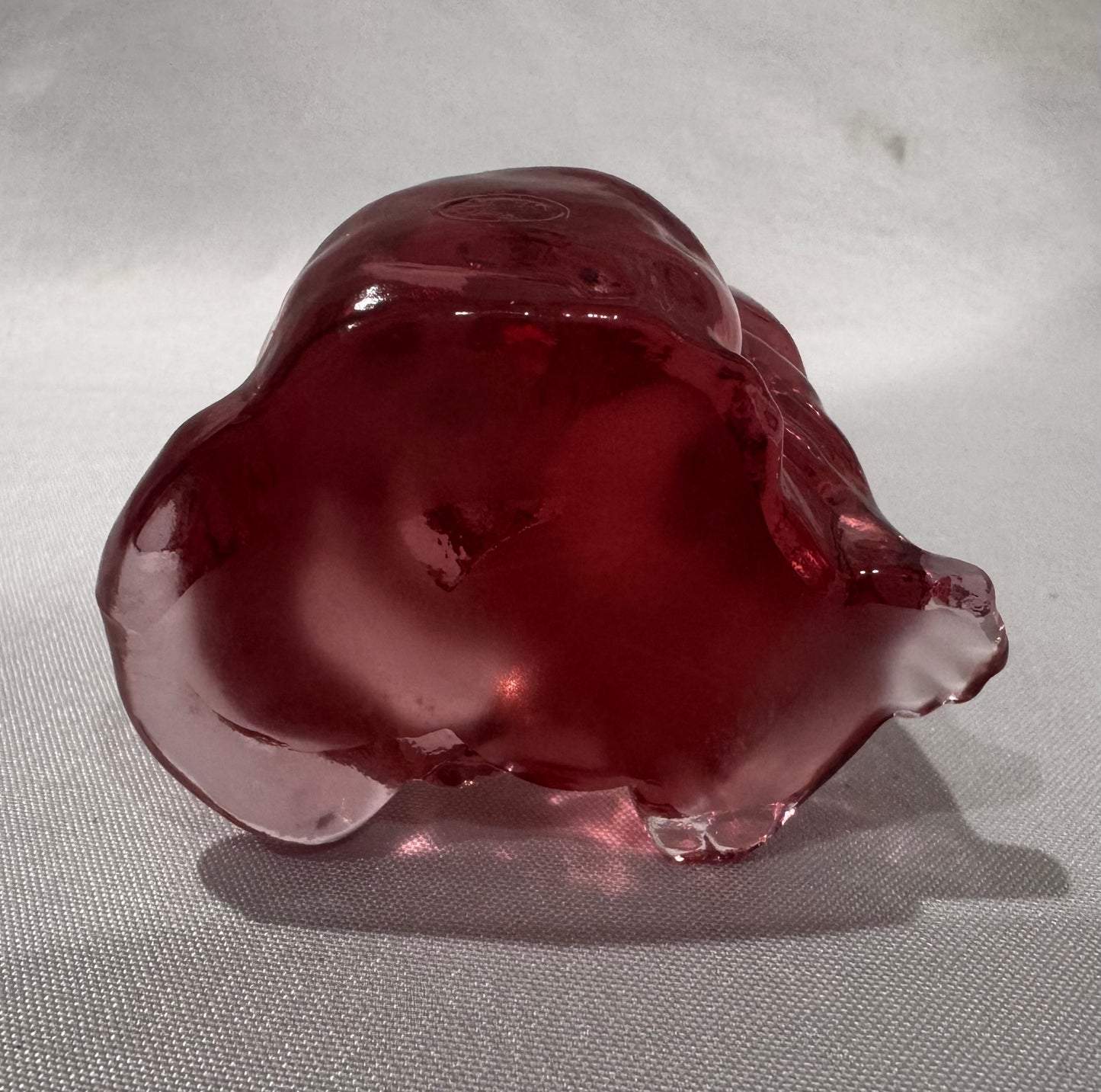 Fenton Glass Rose Cat CSBH