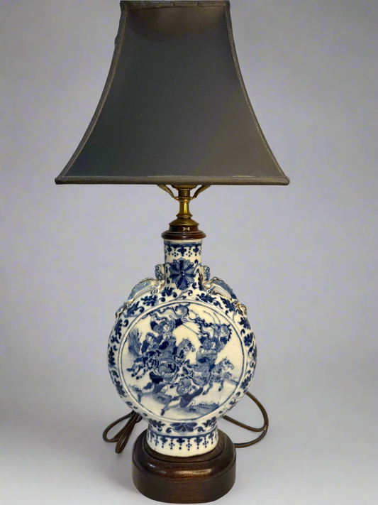 CSRR Blue & White Moon Flask Lamp