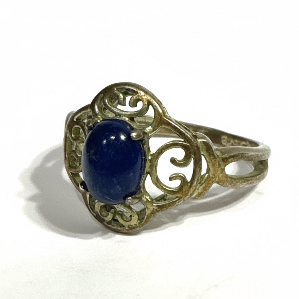 Vtg 925 Lapis Ring