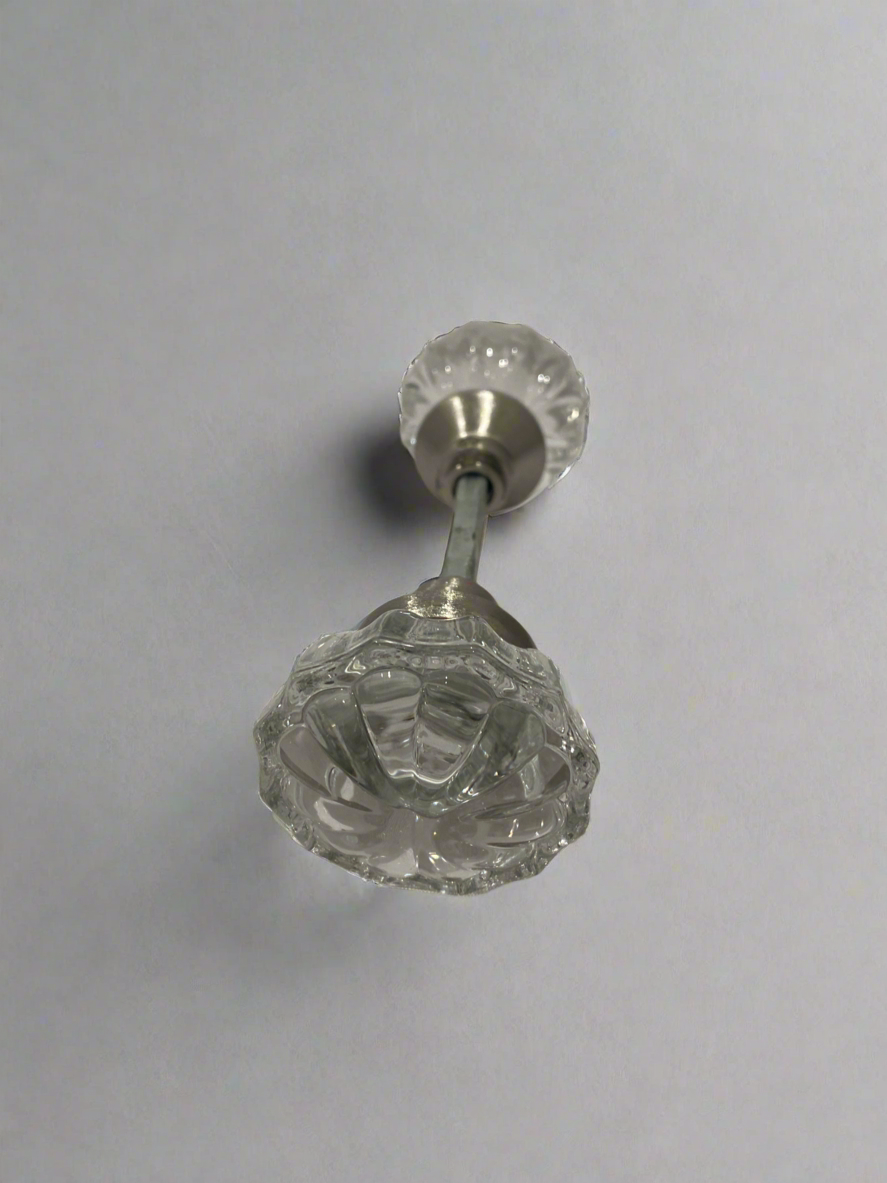 Vtg 12 Point Crystal Door Knob