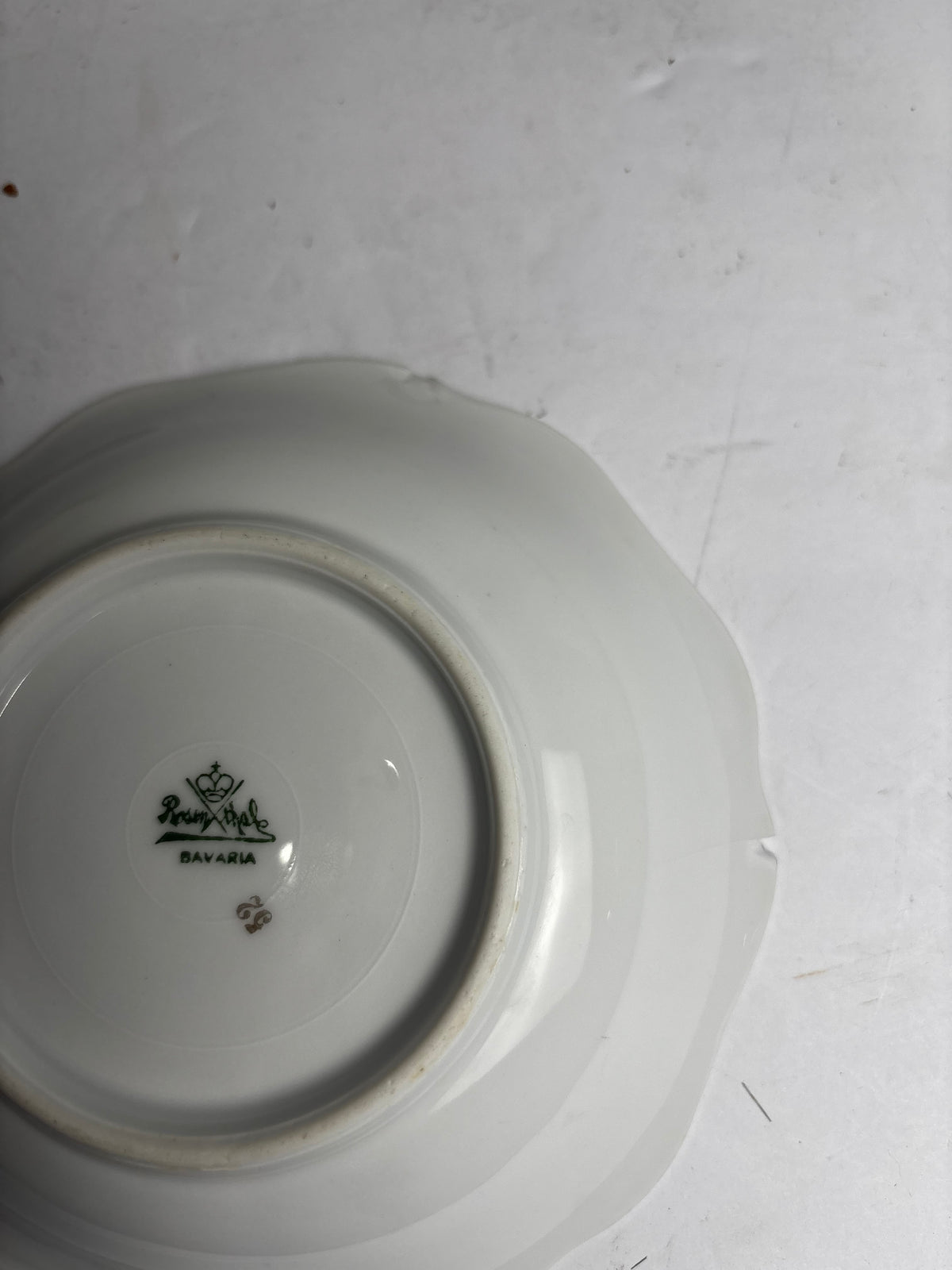 Vintage Rosenthal Bavaria Pink Rose Berry Bowl Set – Master Serving Bowl & 4 Berry Dishes with Gold Gilt Rim CSMB