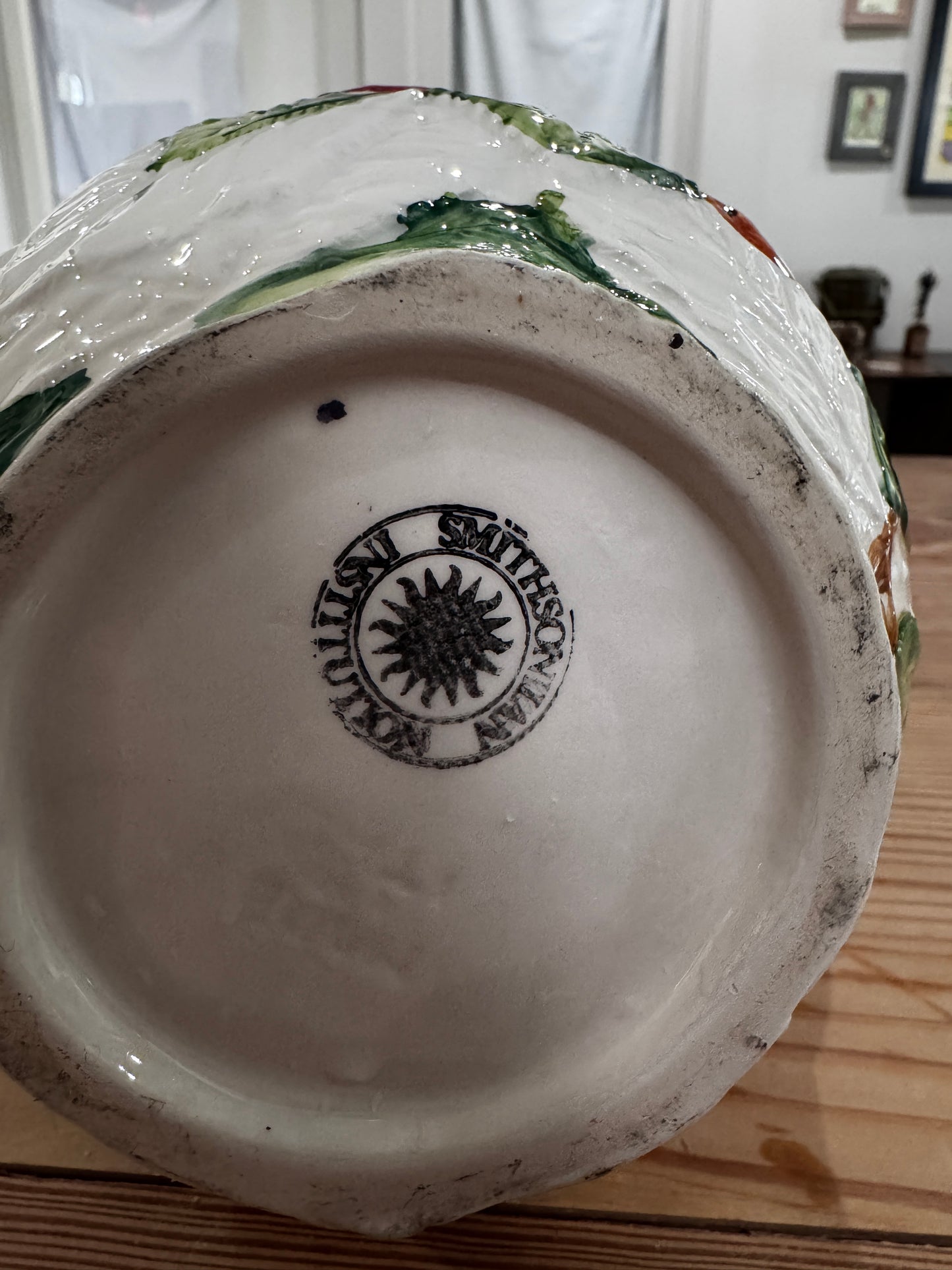 Vtg Majolica Style Pitcher CSBH