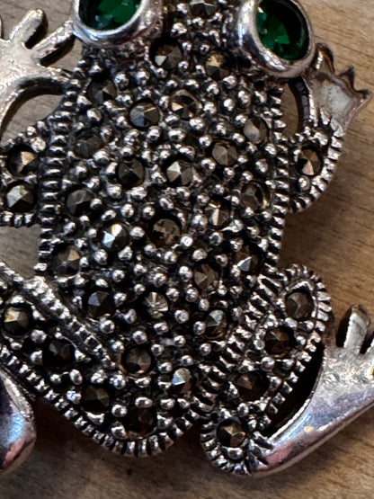 Sterling Silver Frog Brooch CSBH