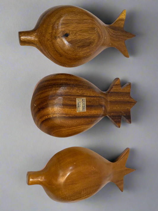 (3) Monkey Pod Pineapple Bowls