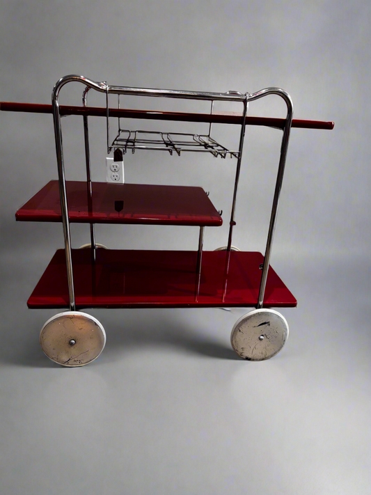 Mid-Century Modern Italian bar cart.