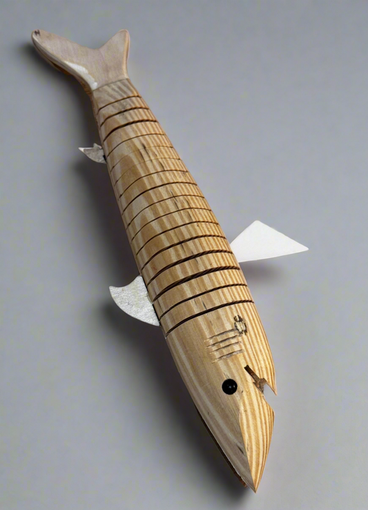 Wooden Articulating Toy Shark csbh