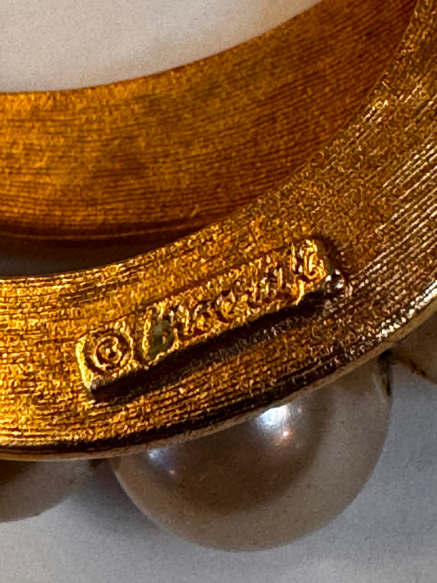 Trifari Crescent Moon Brooch CSBH