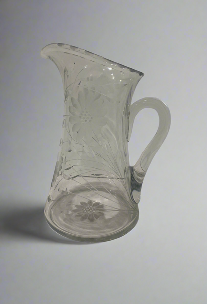 Crystal Floral Pitcher