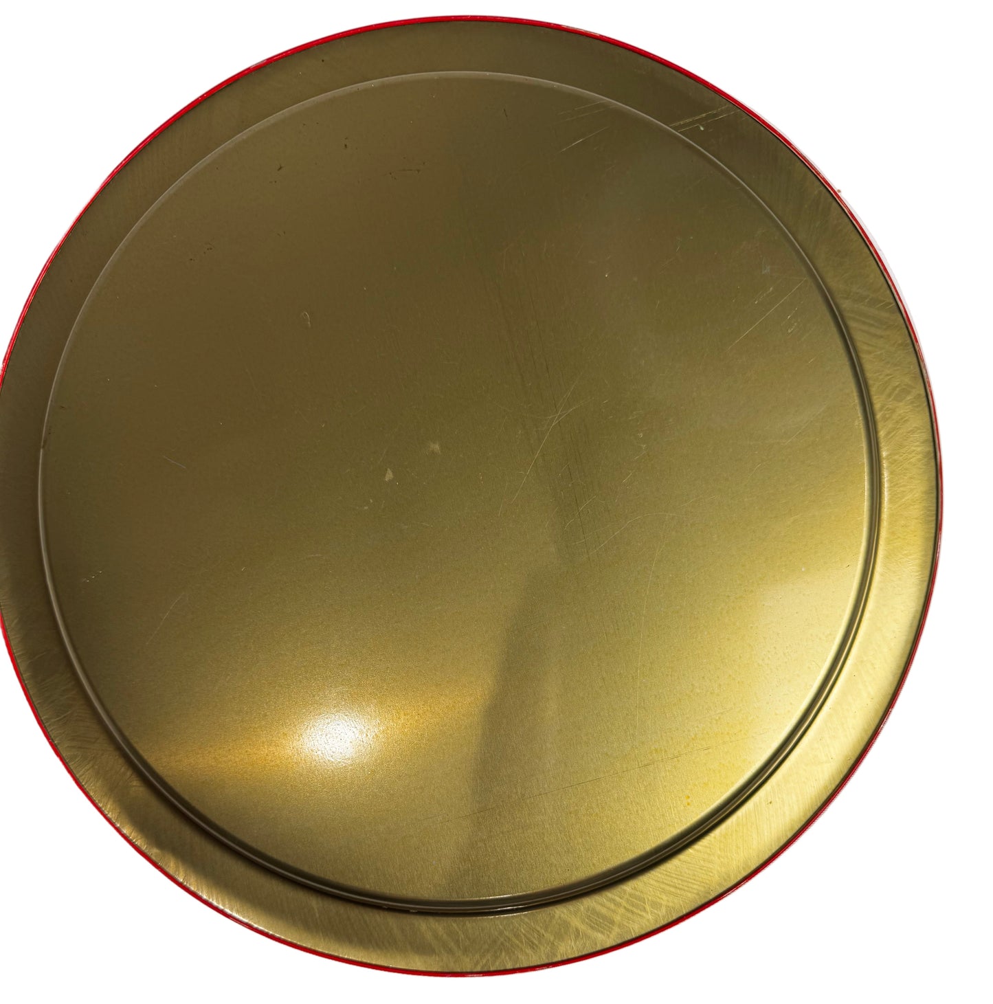 Vtg Metal Christmas Tray CSBH